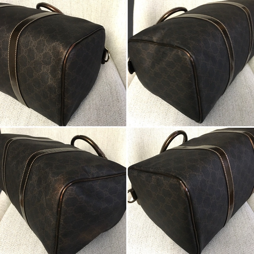 Authentic GUCCI Boston satchel bag brown gold - Picture 15 of 15